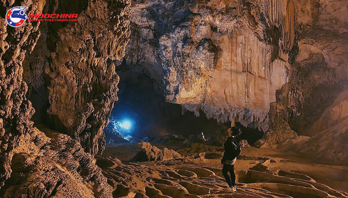 Magical stalactite system in Nguom Ngao cave