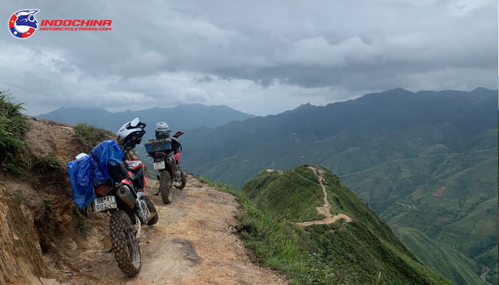 When a motorbike is overloaded it becomes more challenging to control