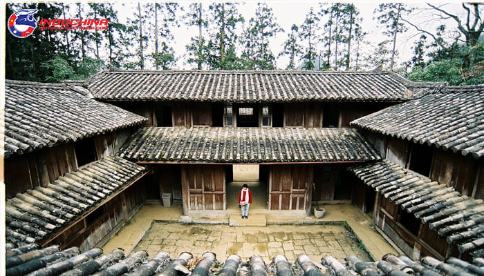 Panoramic view of King Meo's Vuong Family Palace in Ha Giang