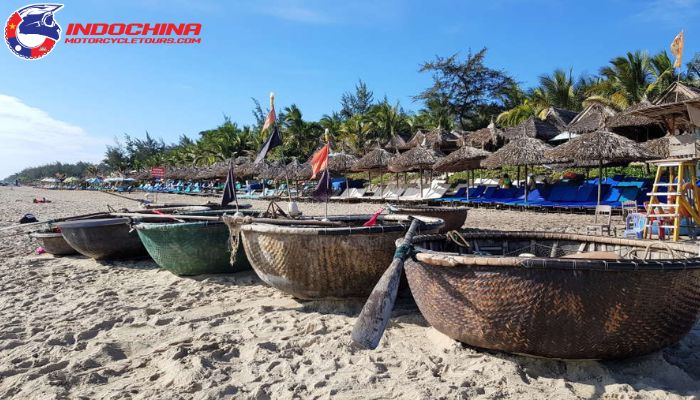 Relax on the sun-kissed sands of An Bang Beach