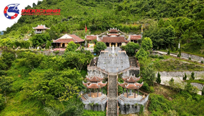 Seek tranquility at the serene Phat Tich Truc Lam Ban Gioc Pagoda.
