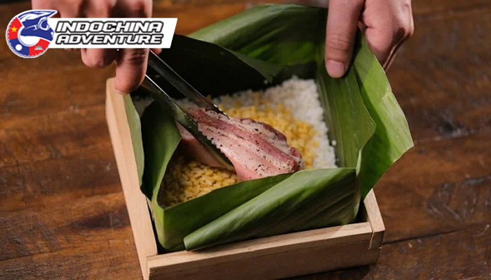 Vietnam food: Banh Chung - Traditional culinary symbol of Vietnamese Tet