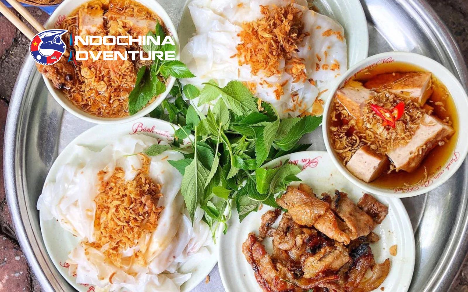 The attractive plate of rice rolls