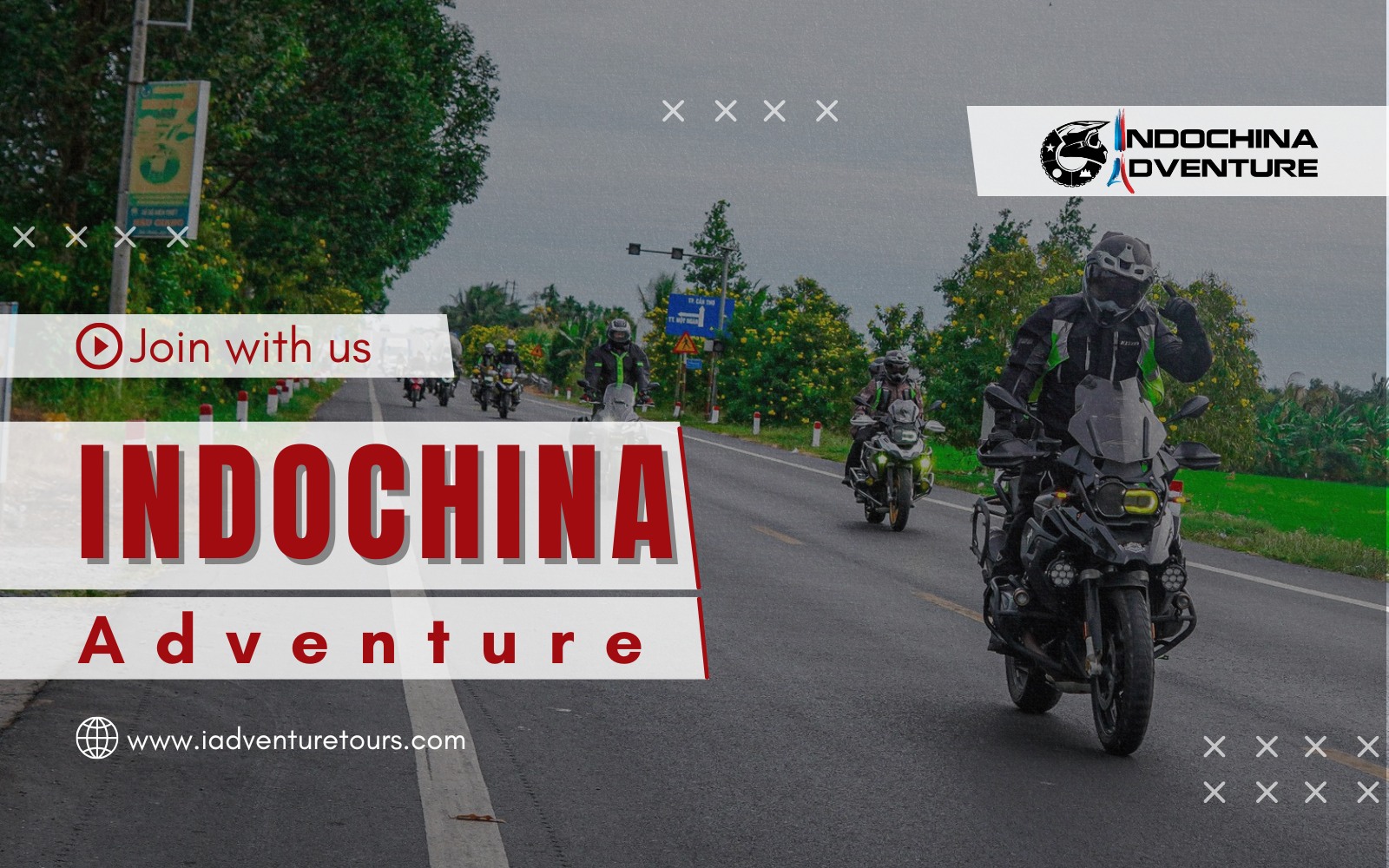 Travelers experiencing the best motorbike tour with Indochina Adventure