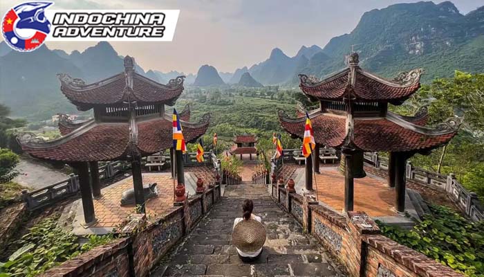 Beautiful scenery of Phat Tich Truc Lam Ban Gioc Pagoda