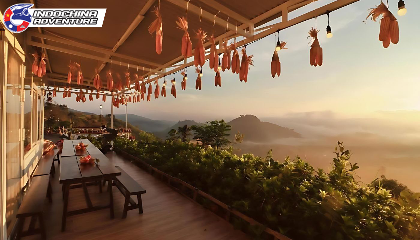 Peaceful meals with breathtaking mountain scenery