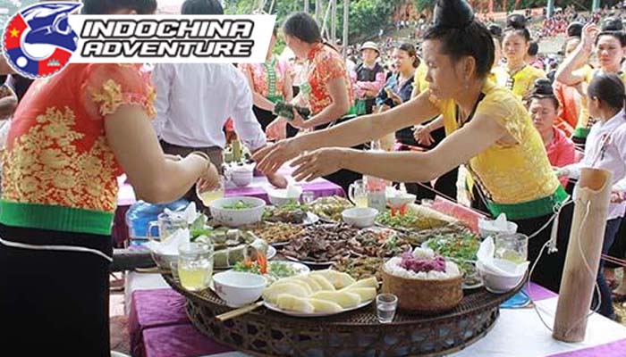 Fun activities during Tet Xip Xi of Thai ethnic people.