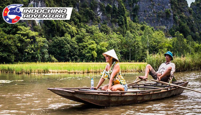 Gliding through the golden hue of Tam Coc is the best thing to do in Ninh Binh
