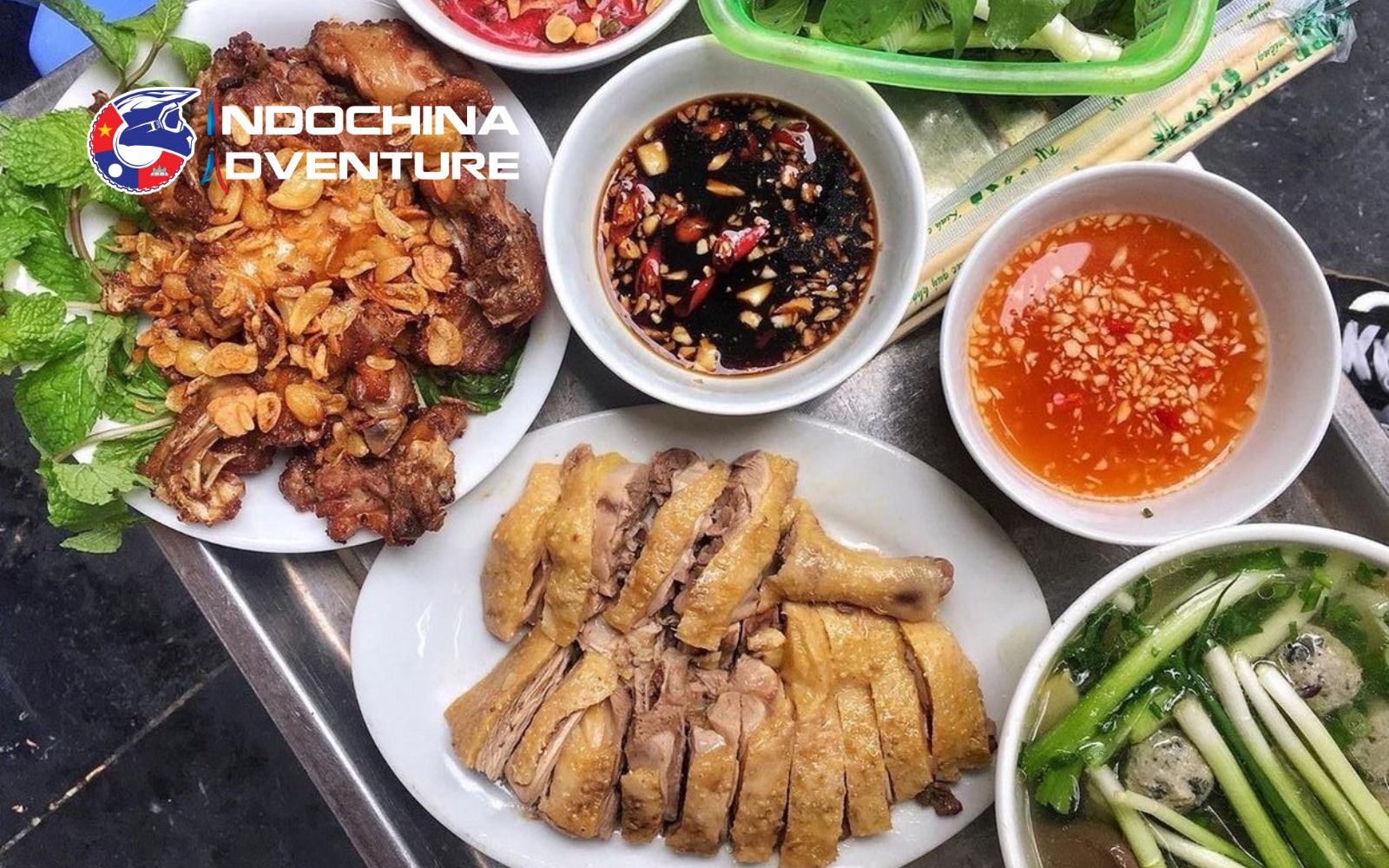 Delicious grilled goose and vermicelli noodles at one of the best restaurants in Hanoi.