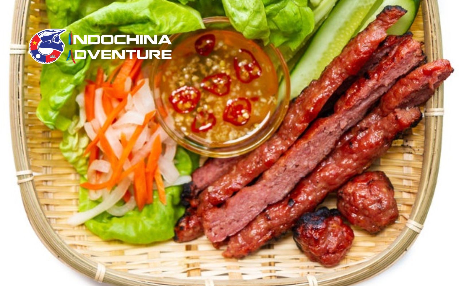 Delicious grilled spring rolls