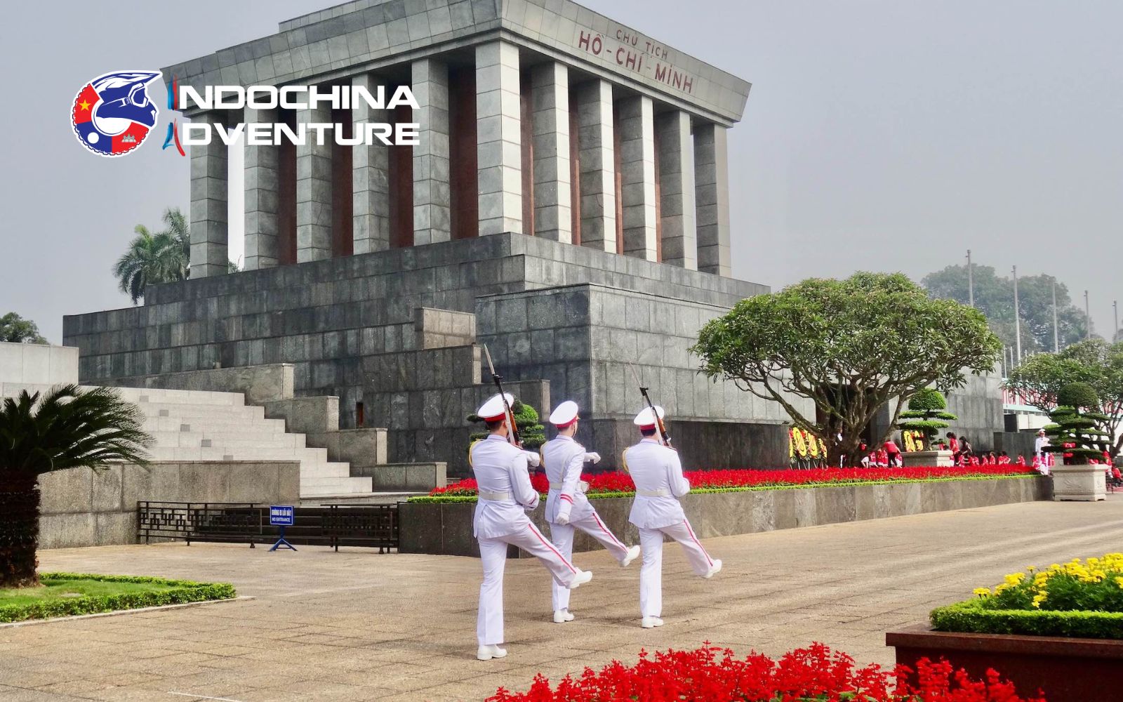 One of Hanoi attractions is Uncle Ho's Mausoleum