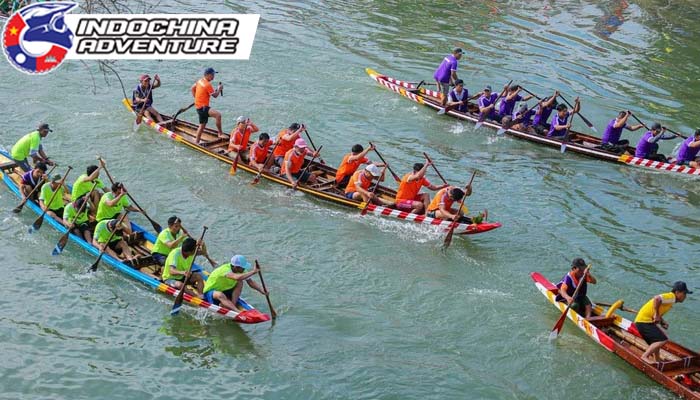 This festival is a traditional sporting beauty of the people of Hue