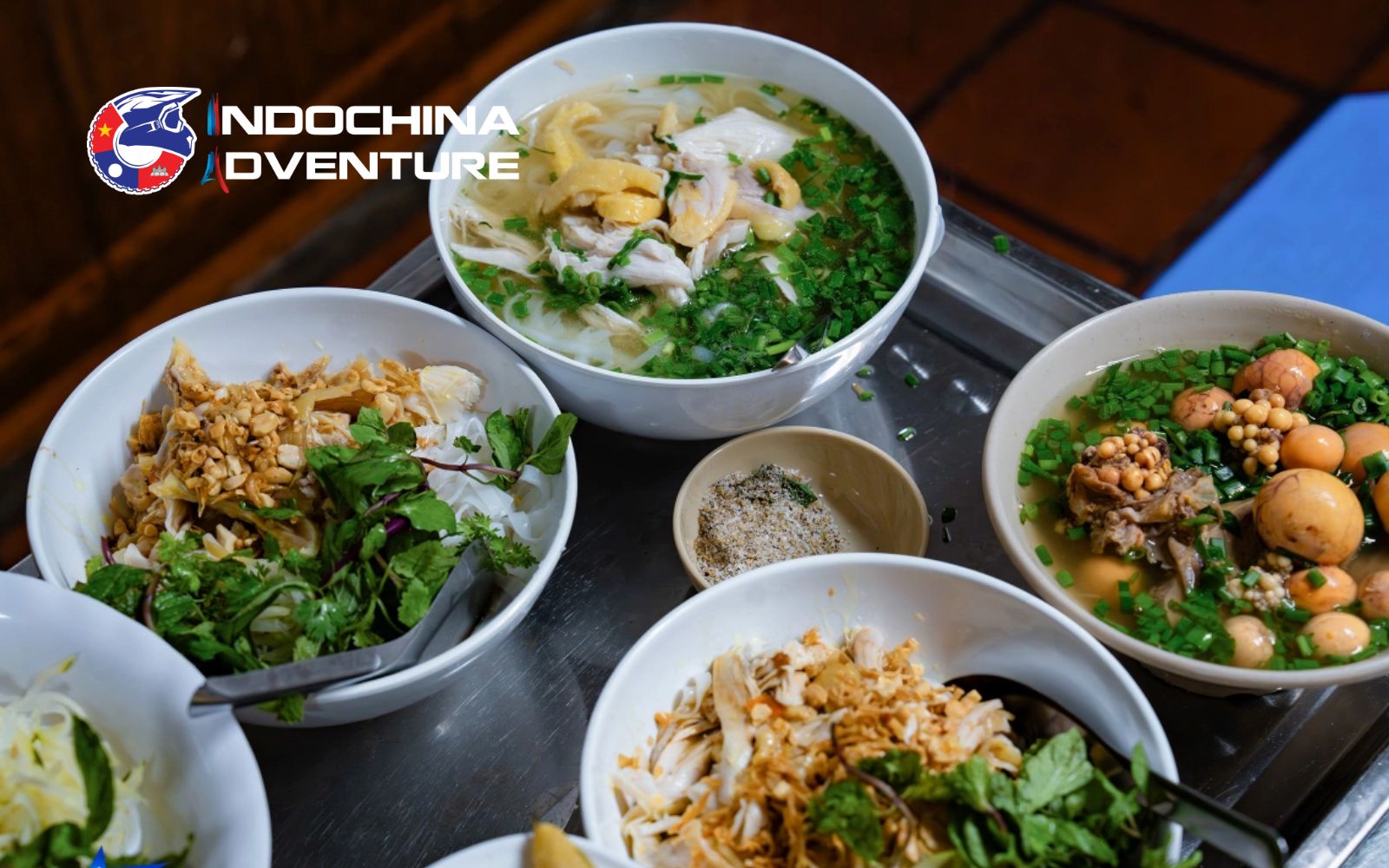 Chicken pho mixed with rich flavor