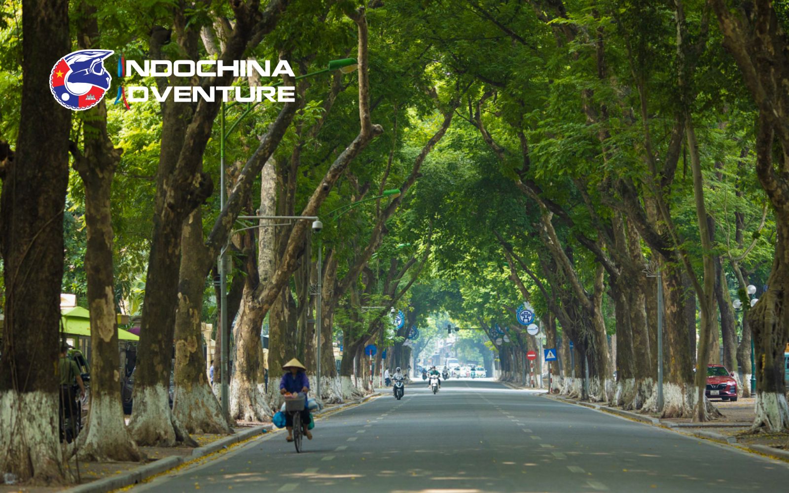 Wandering through the tranquil streets of Hanoi on your motorbike