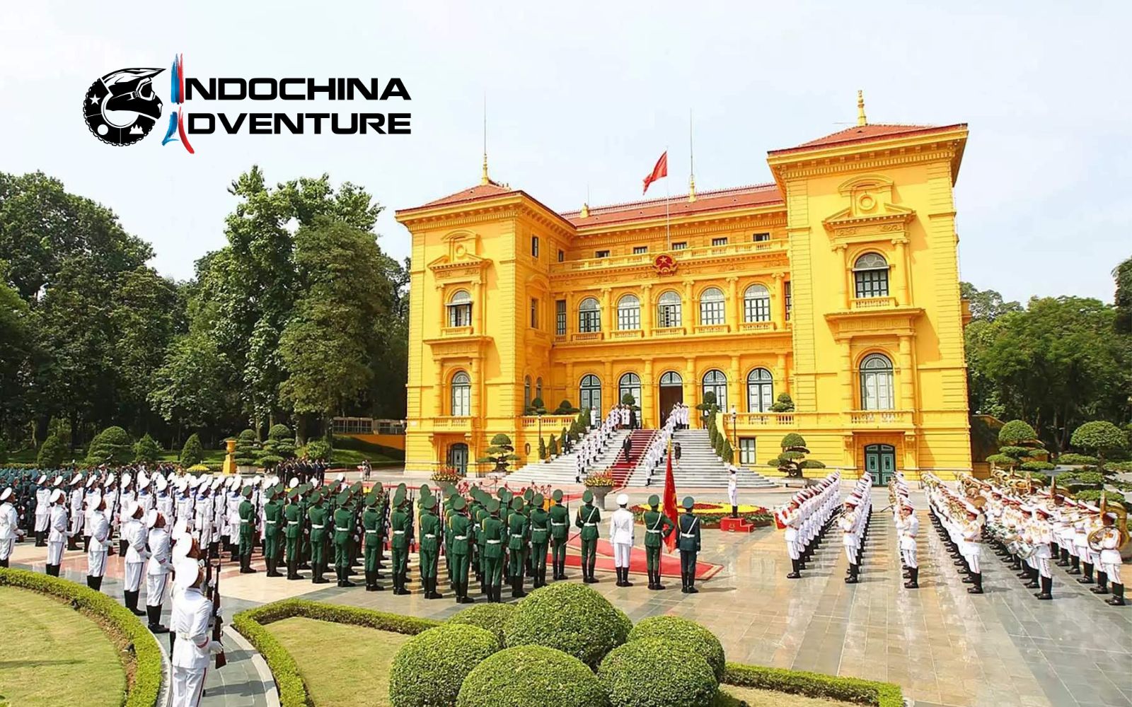 Presidential Palace – admiring colonial architecture is a top thing to do in Hanoi for history lovers