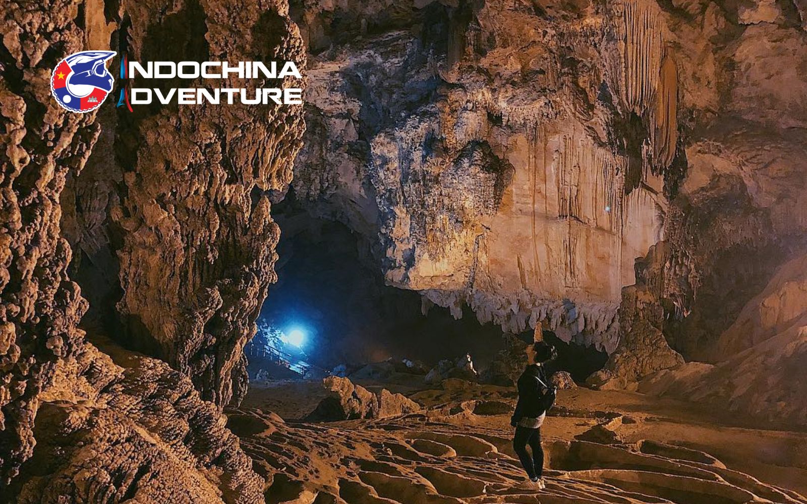 Magical stalactite system in Nguom Ngao cave