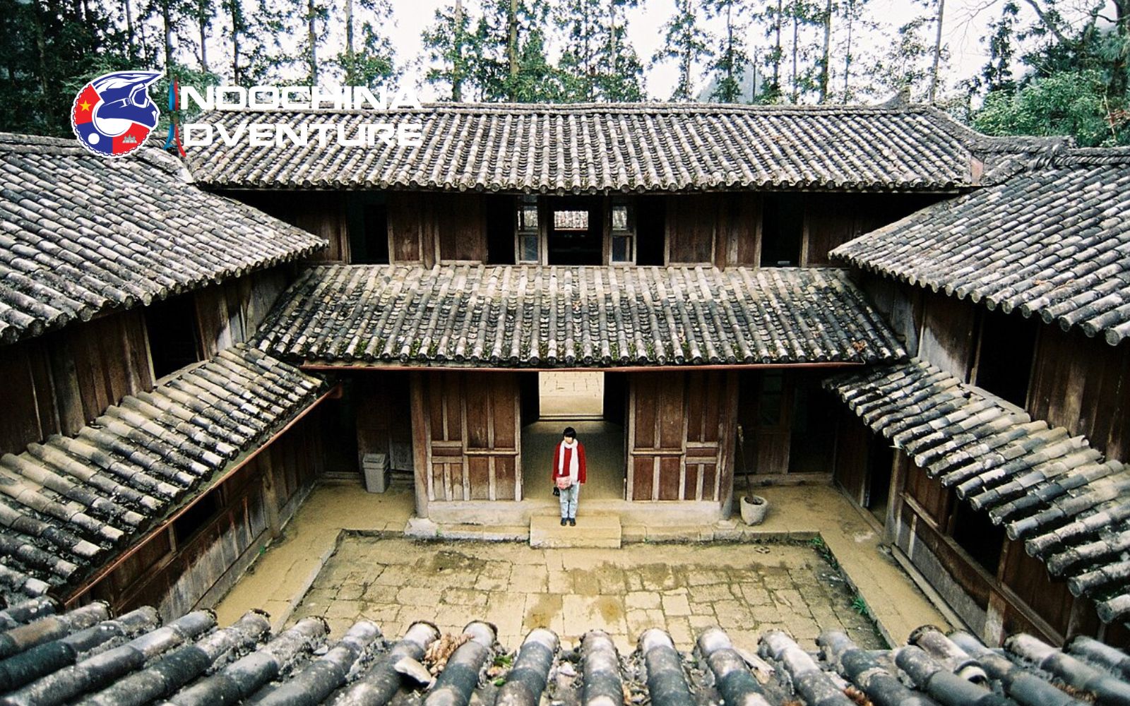 Panoramic view of King Meo's Vuong Family Palace in Ha Giang