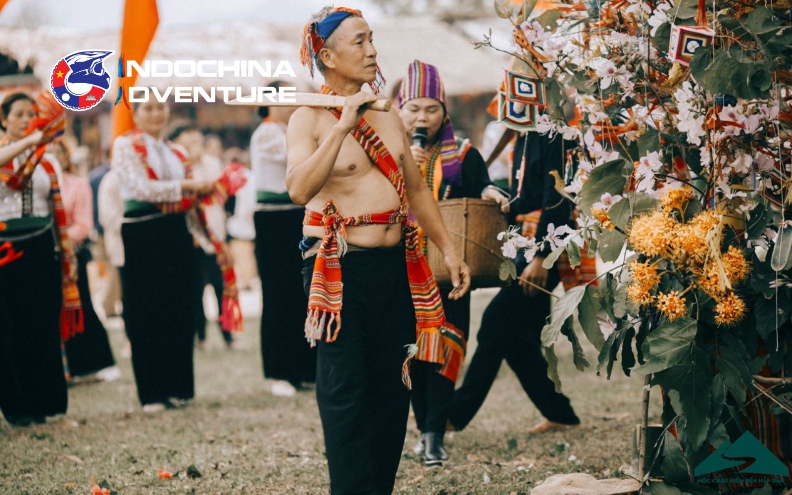 Colorful traditional festival celebrating ethnic heritage