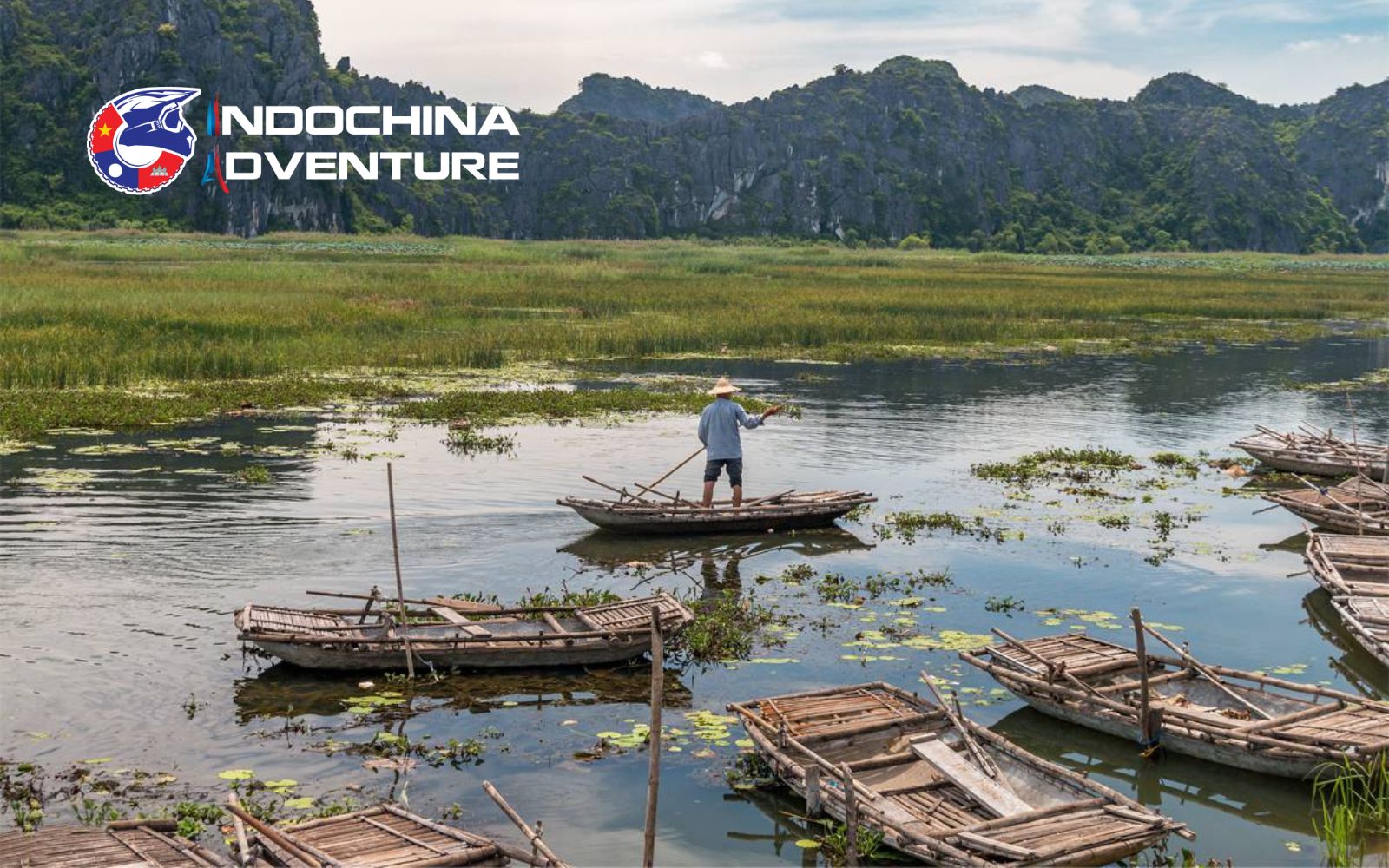 Enjoying the most chilling afternoon at Van Long Nature Reserve