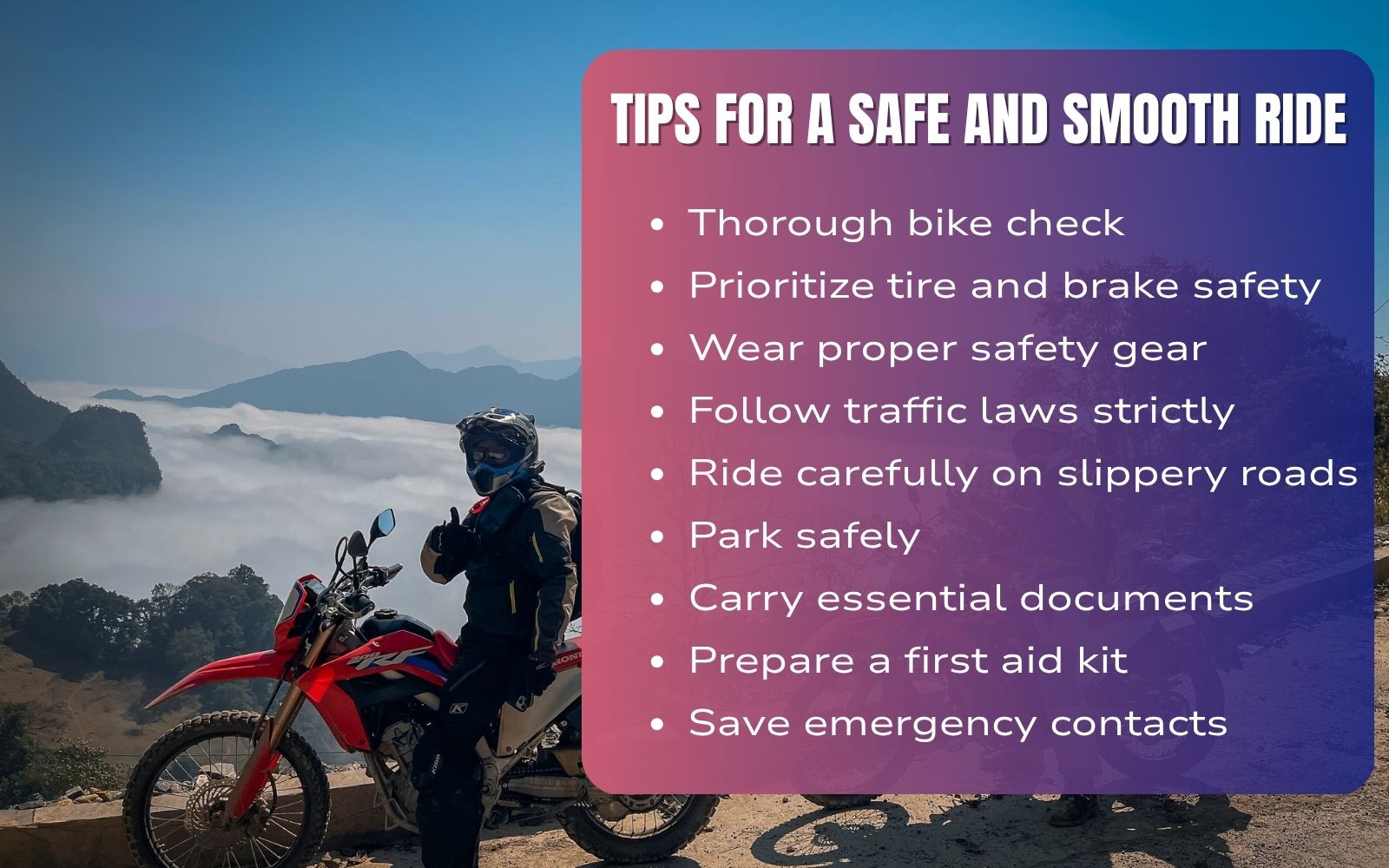 Gear up smart, ride responsibly, and explore Ninh Binh with peace of mind