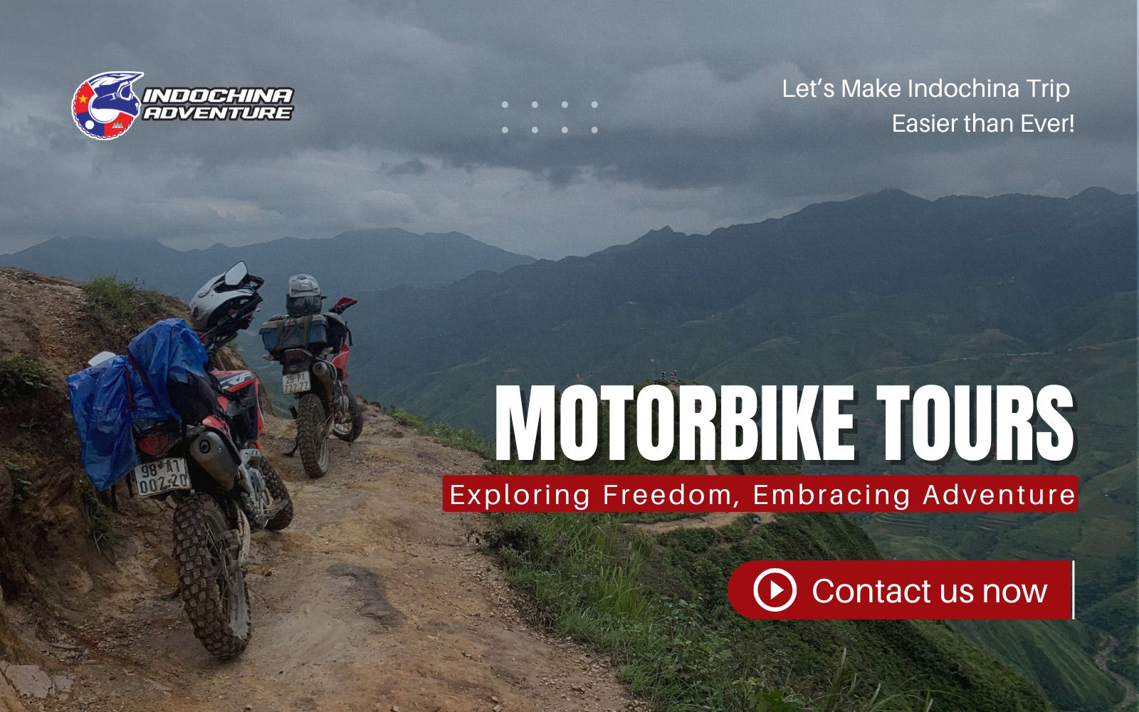 Happy riders with Indochina Adventure Services