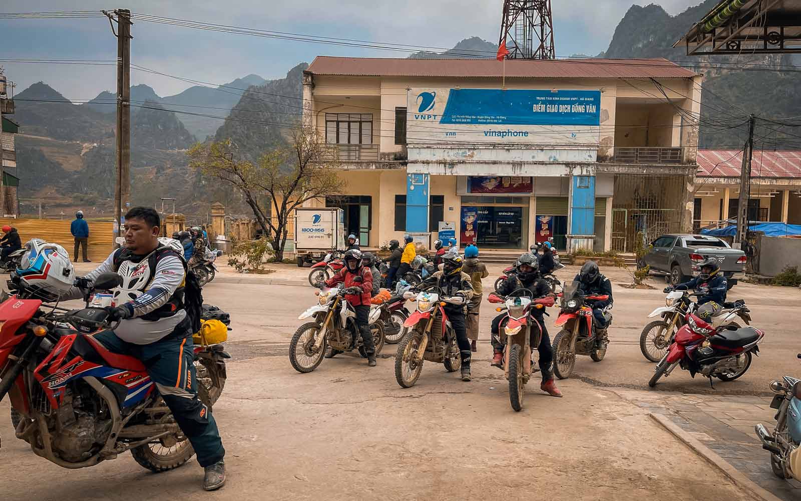 Capture the freedom and excitement of exploring Dong Van’s rugged landscapes on a motorbike tour