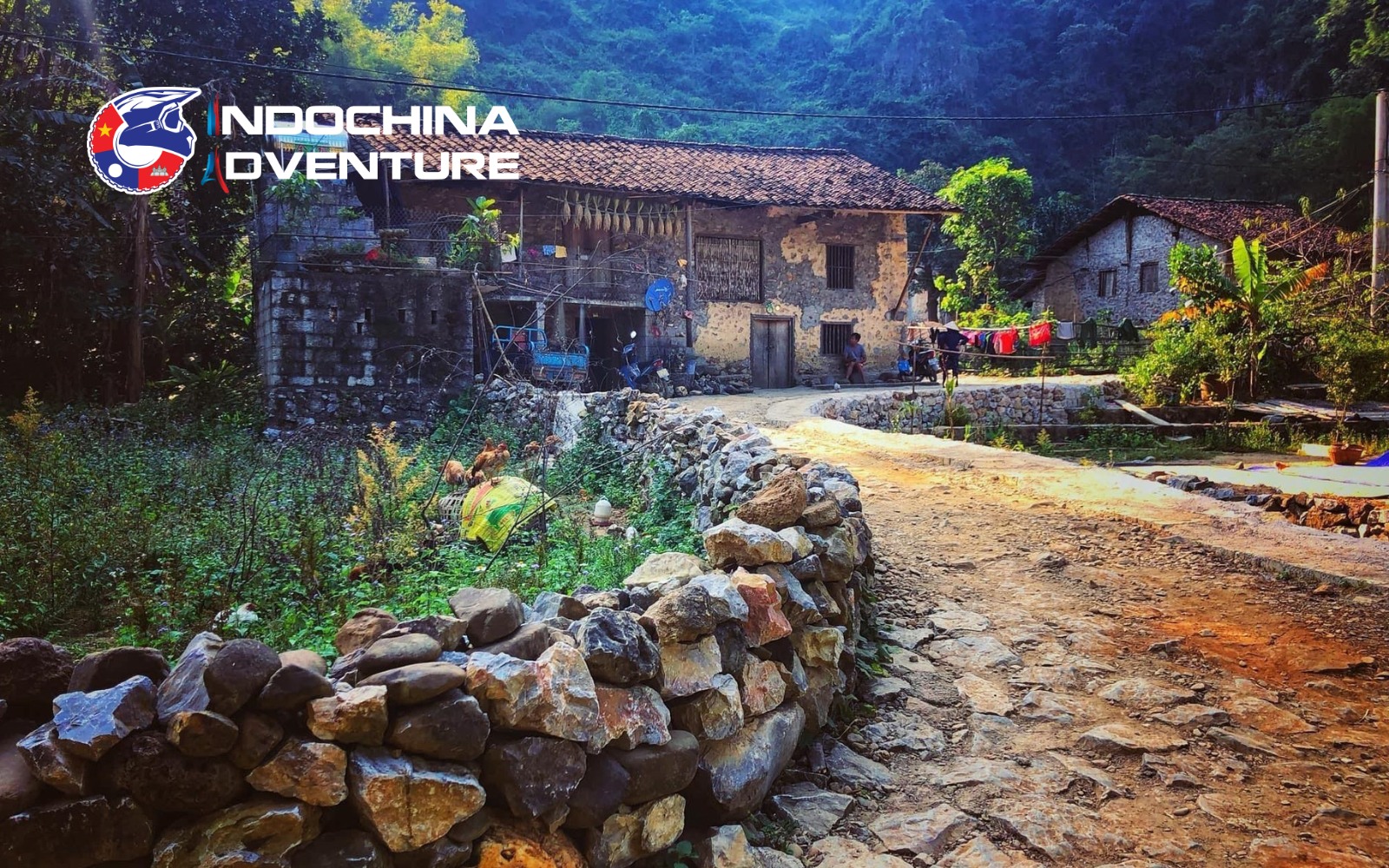 Visit Cao Bang Ancient Rock Village during Cao Bang motorbike tours