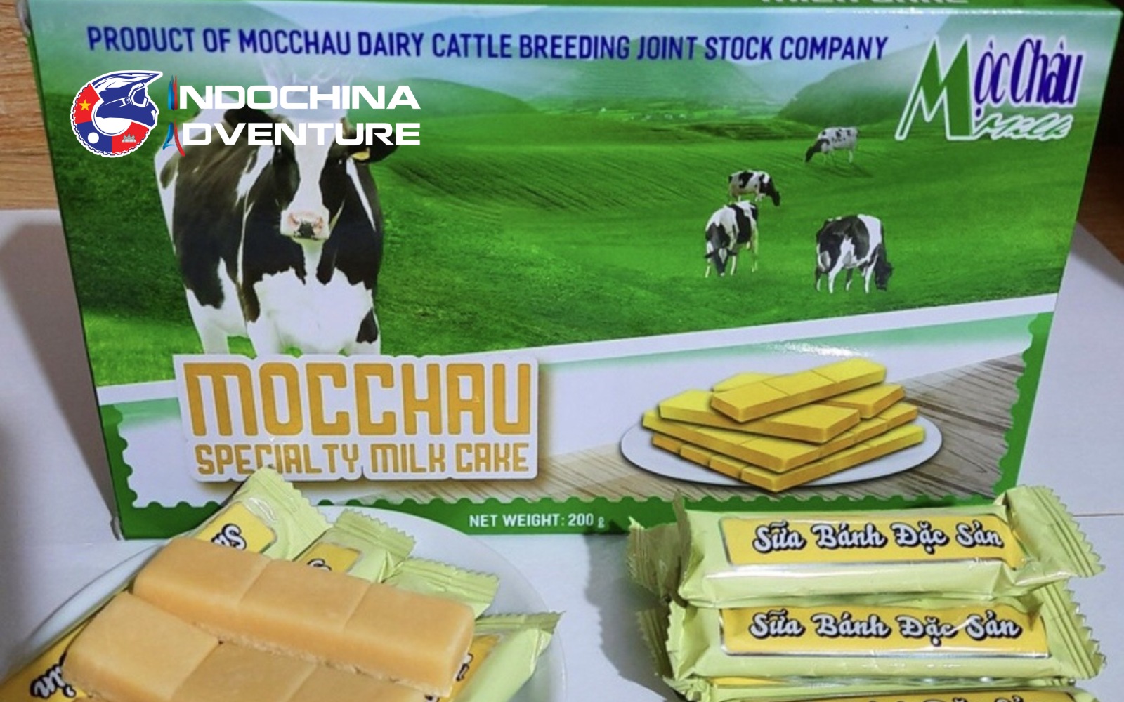 Famous milk cakes sampled on Moc Chau Plateau motorcycle tours