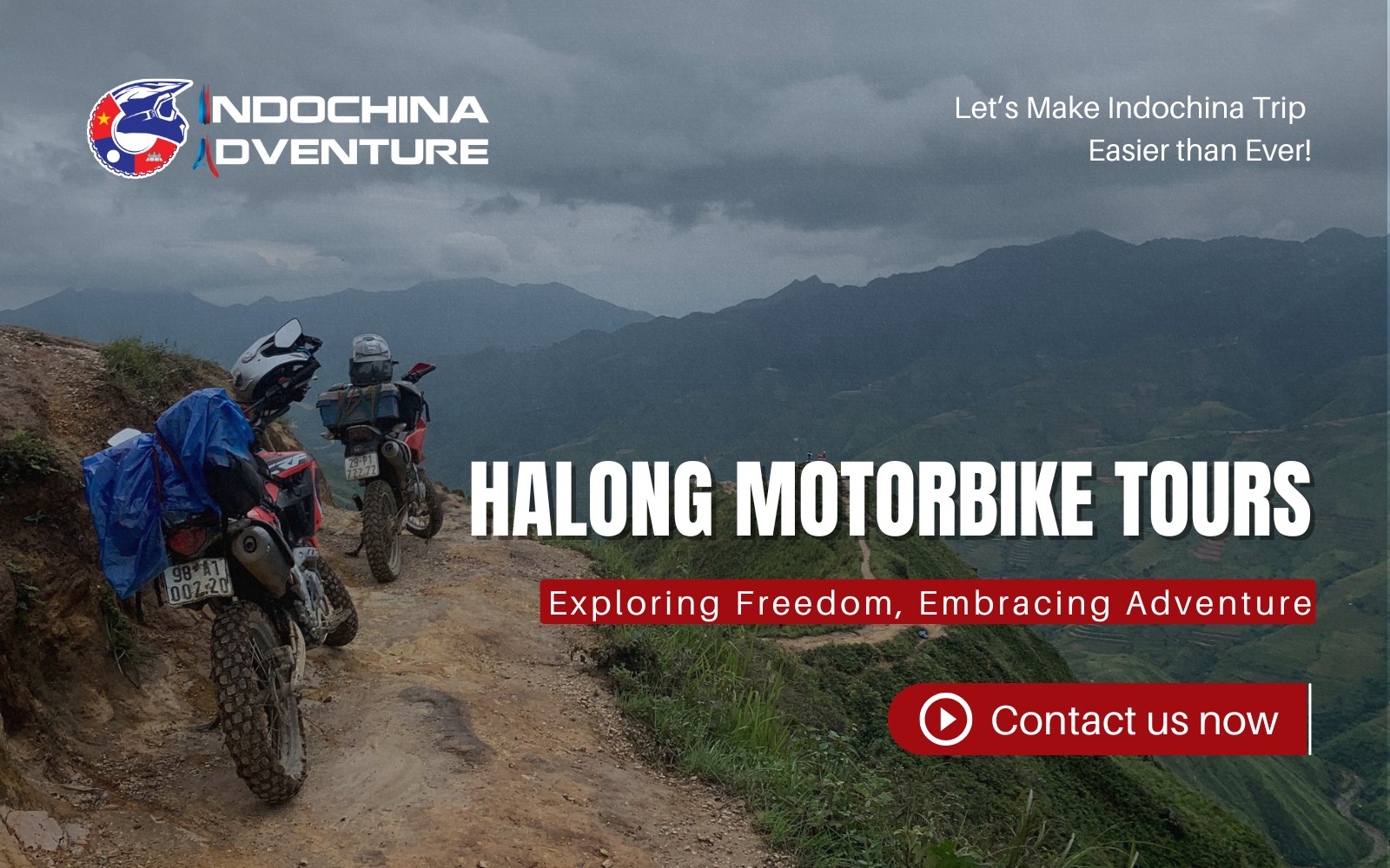 Scenic Halong motorbike tours with Indochina Adventure