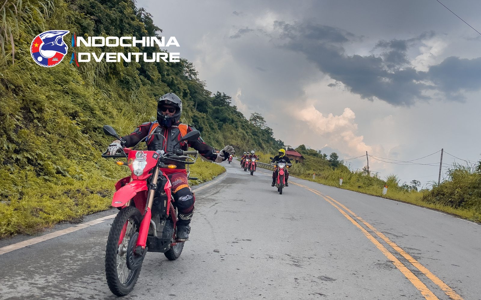 Route for the Mai Chau Valley motorbike tour