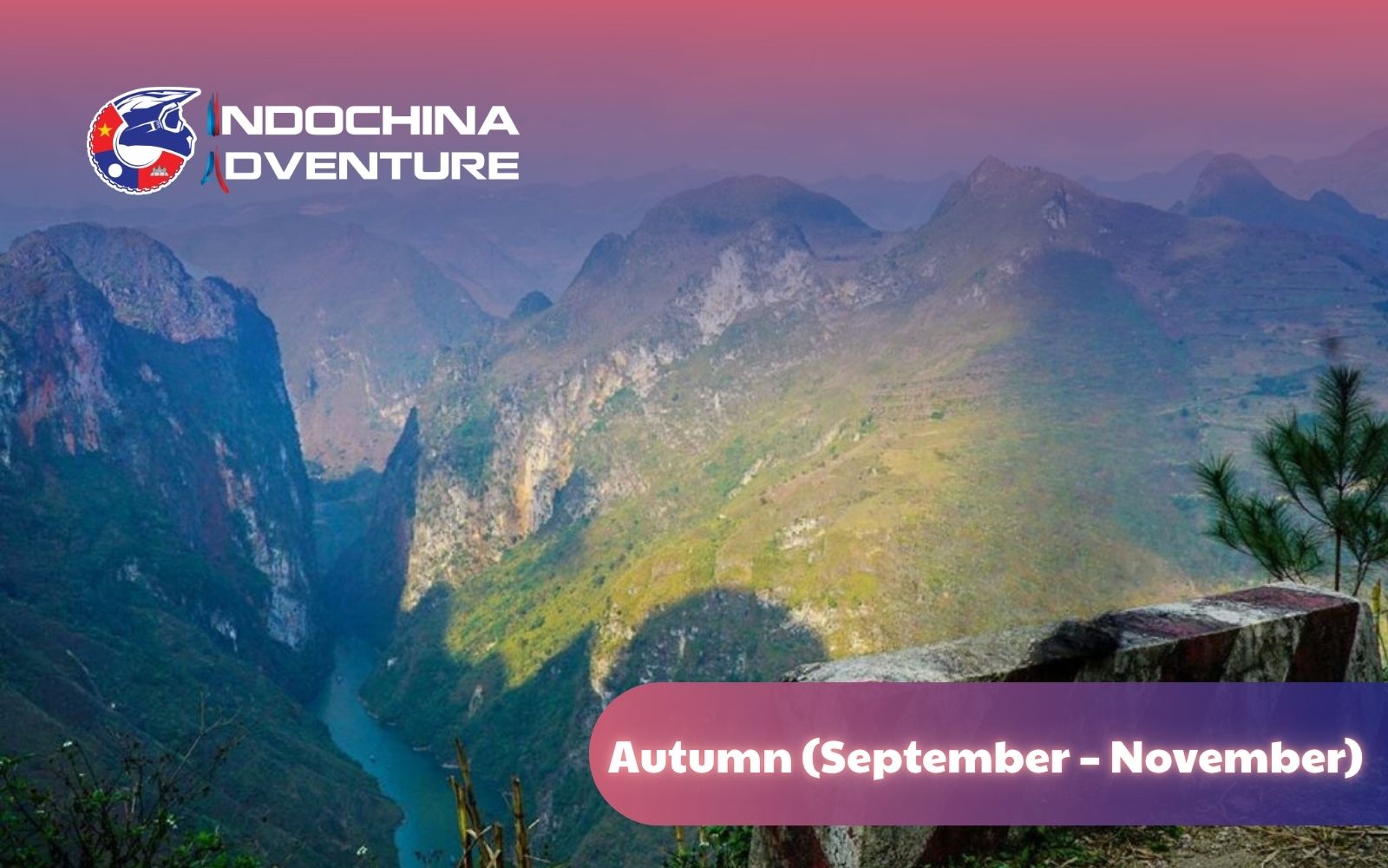 Experience Ma Pi Leng Pass clear skies in autumn Experience Ma Pi Leng Pass clear skies in autumn
