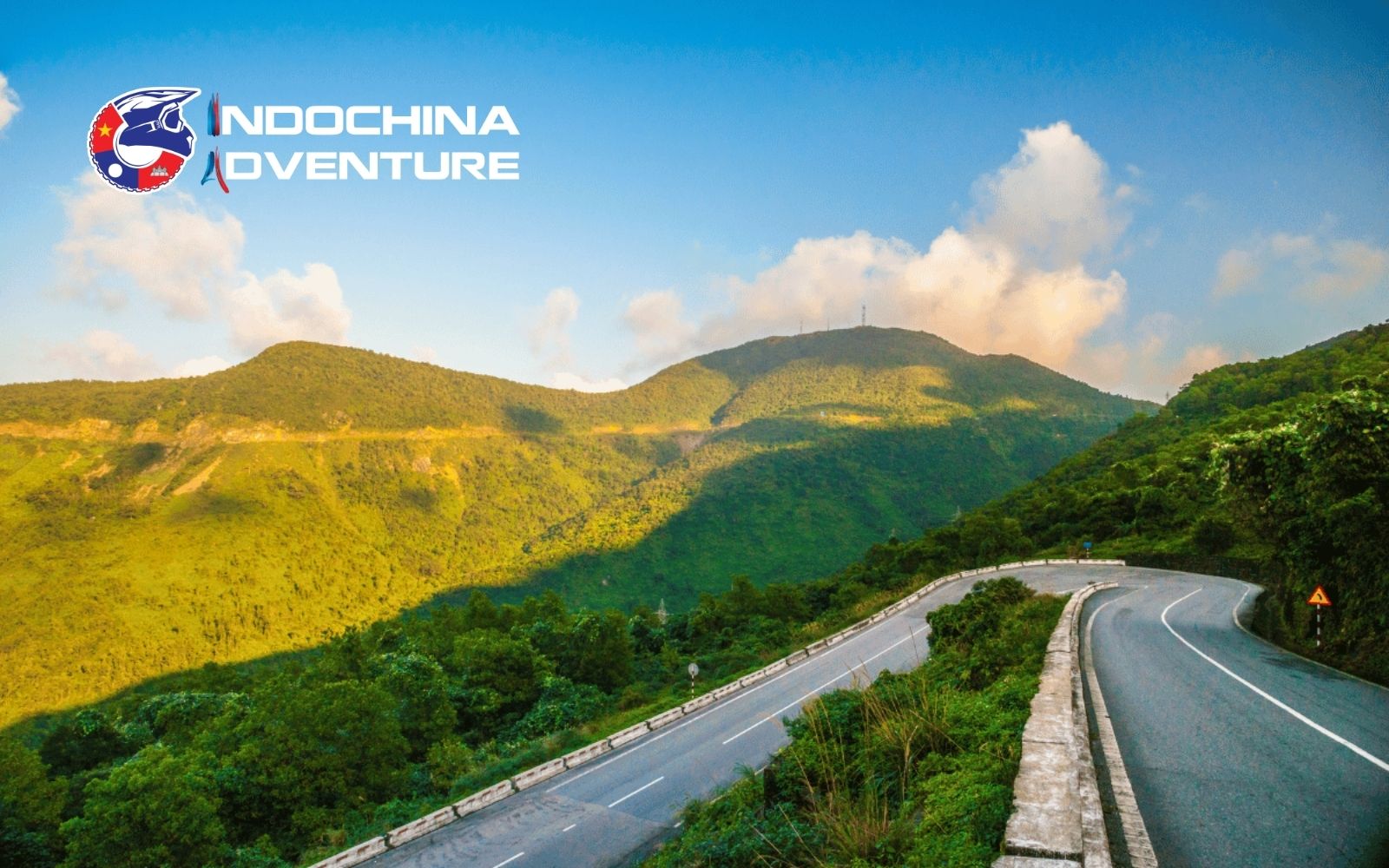 Ride under clear skies and sunshine along Hai Van Pass Ride under clear skies and sunshine along Hai Van Pass