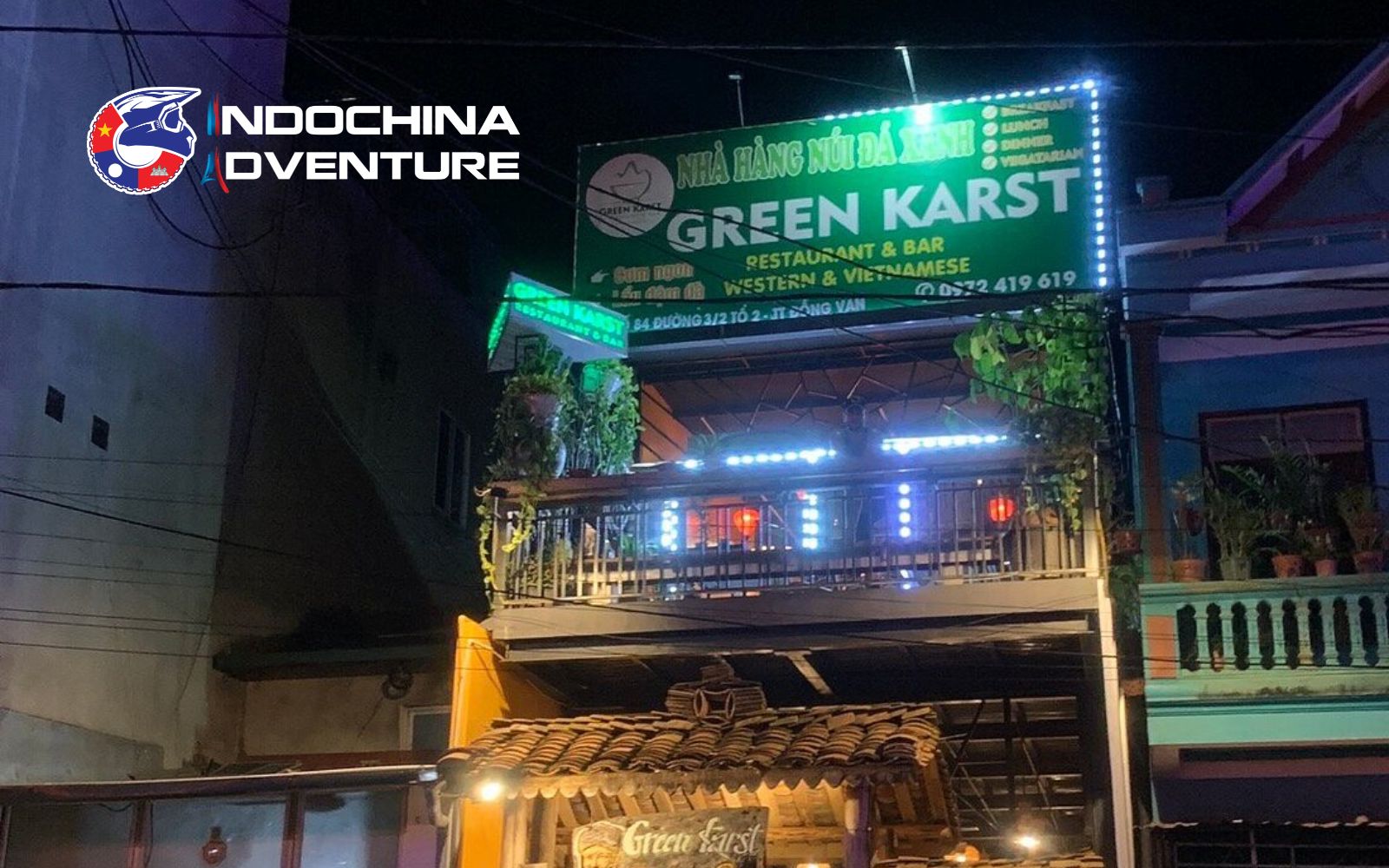Dine with mountain views at Green Karst one of the best restaurants near Ma Pi Leng Pass Green Krast is one of the best Ma Pi Leng Pass restaurants