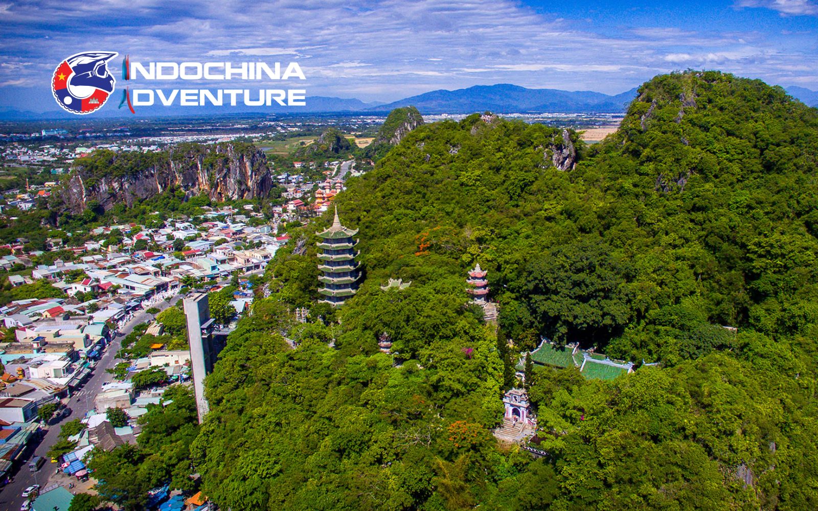 Marble Mountains with scenic hiking trails in Hai Van Pass