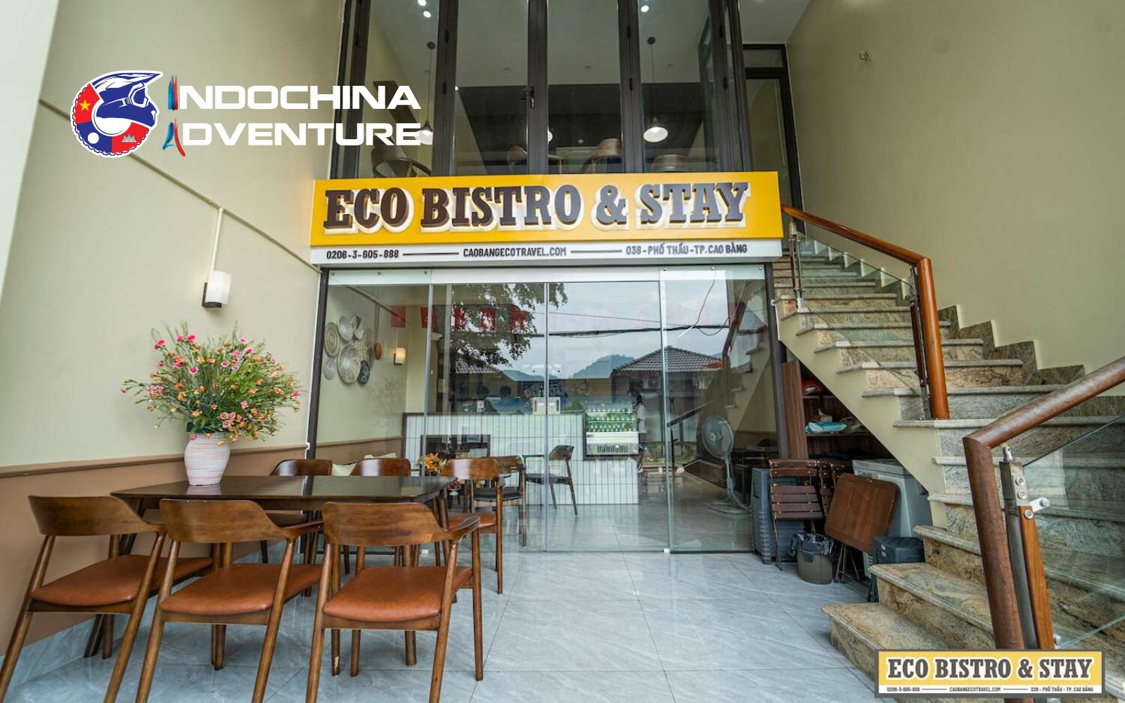 Cao Bang local cuisine served at eco bistro near Ban Gioc Waterfall