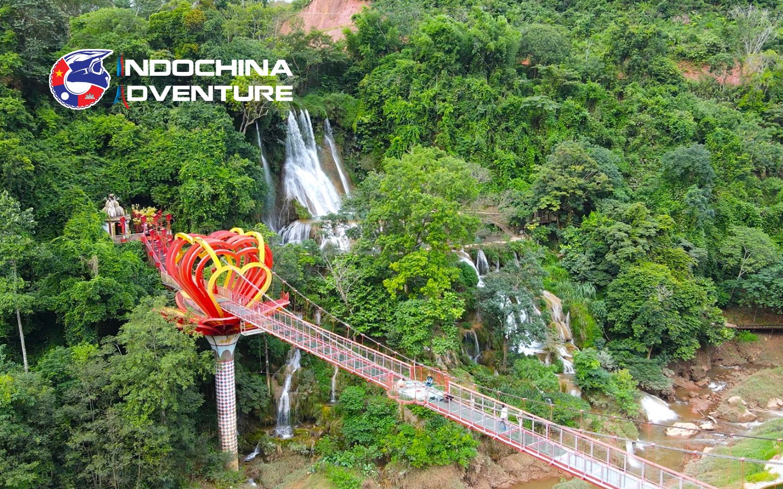 Experience the thrill of walking above the valley on the Dai Yem Glass Bridge Glass bridge is one of the best places to visit in Moc Chau Plateau