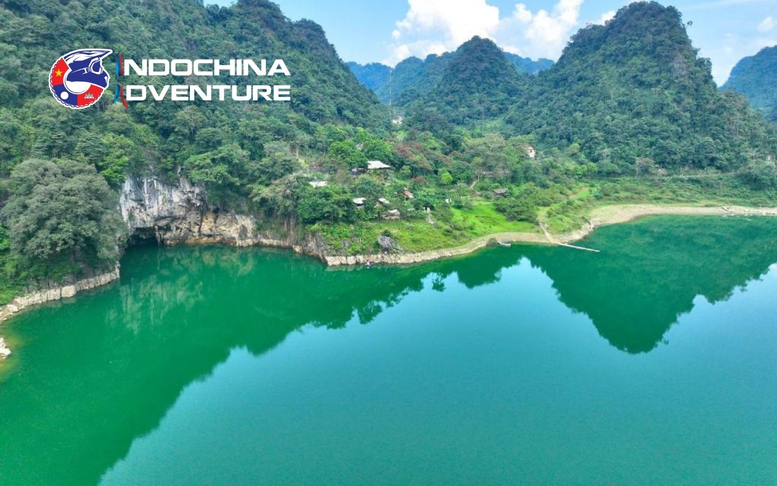 A tranquil escape where turquoise waters and limestone peaks A tranquil escape where turquoise waters and limestone peaks