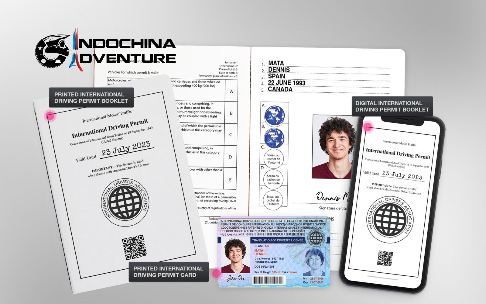 Defining the international driving permit Ha Giang loop document and its purpose