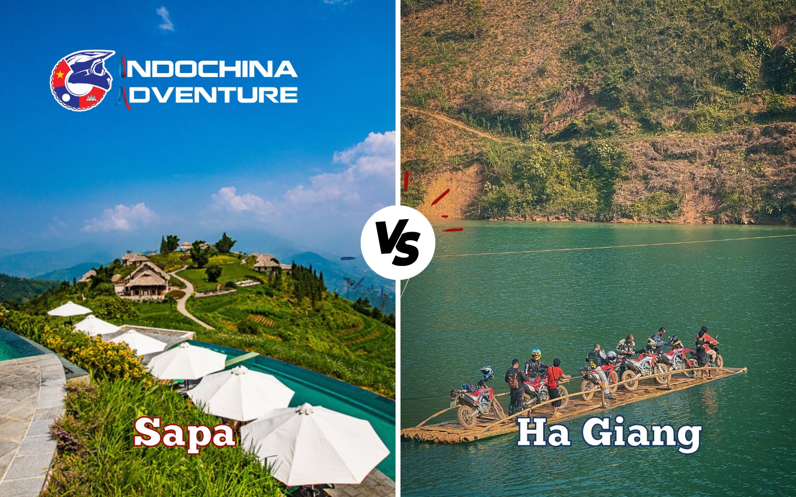 Busy town centers versus quiet villages and low-density tourism landscapes