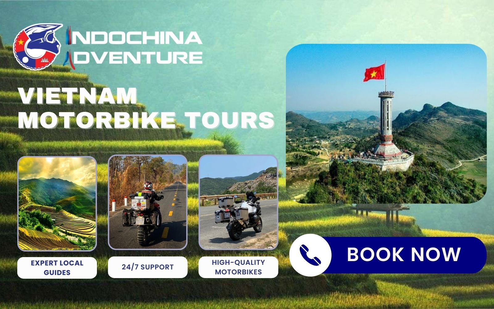 Indochina Adventure guiding travelers through iconic places in Vietnam to see