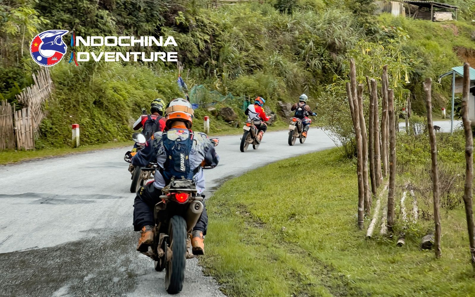 Route for Ban Gioc Waterfall Northeast Vietnam motorbike tour