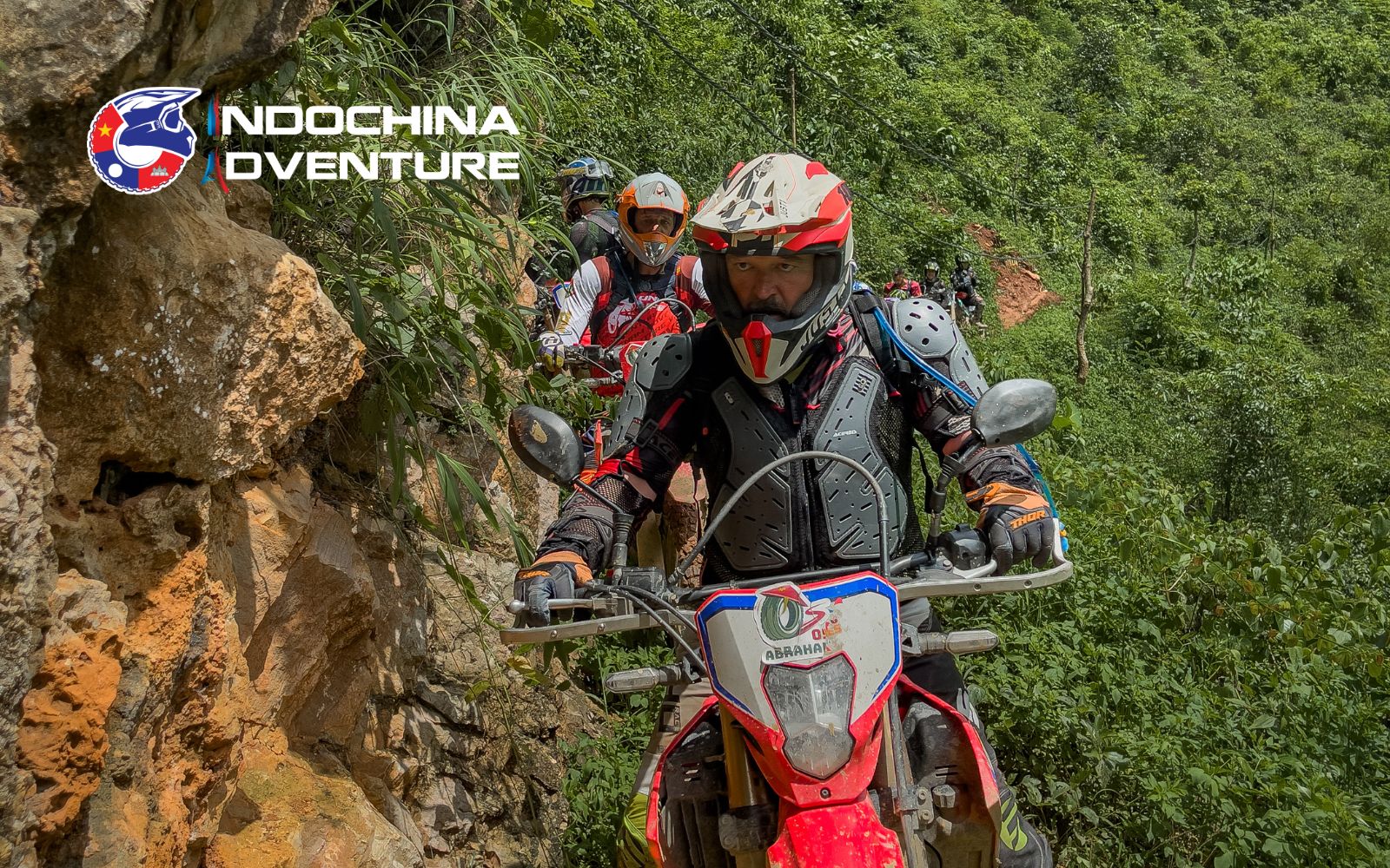 Route for Dong Van Karst Plateau motorbike tour Northeast Vietnam