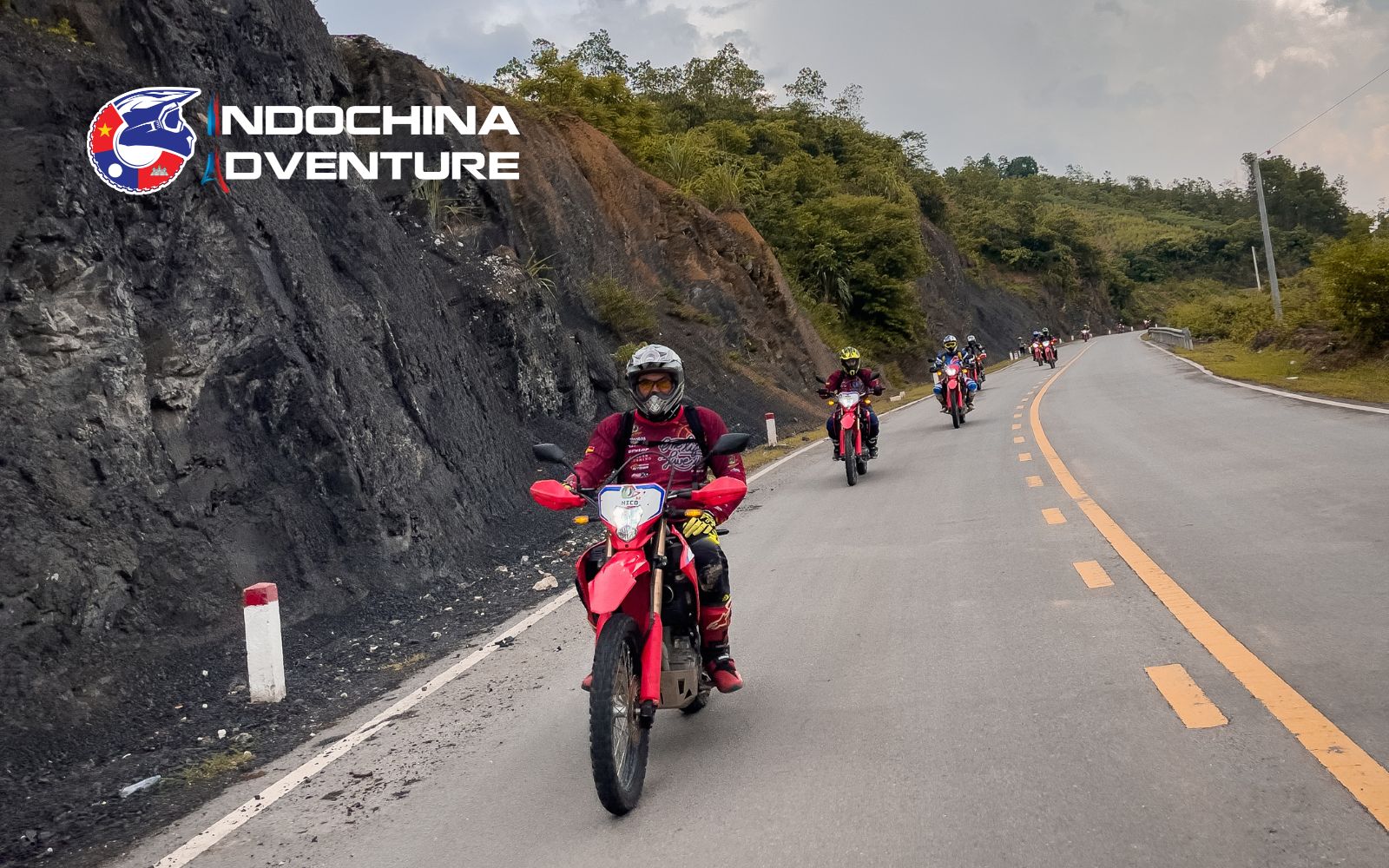 Route for Moc Chau Motorbike Tour Northwest Vietnam