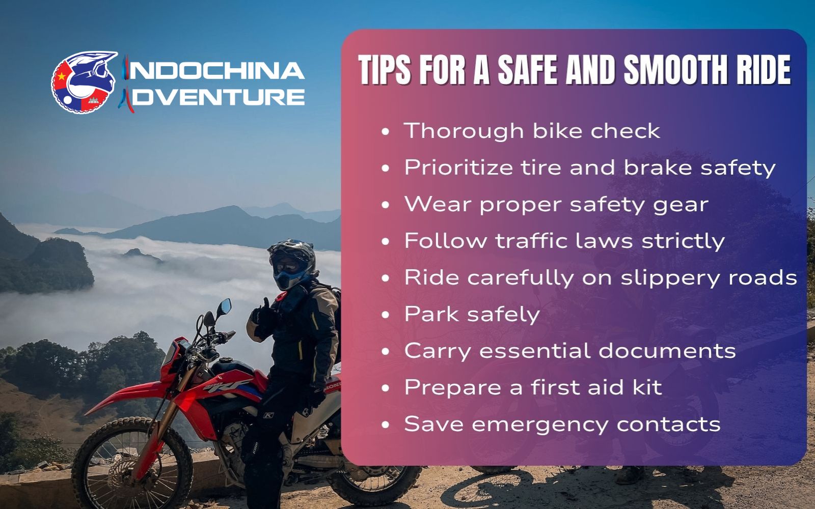 Gear up smart, ride responsibly, and explore Ninh Binh with peace of mind