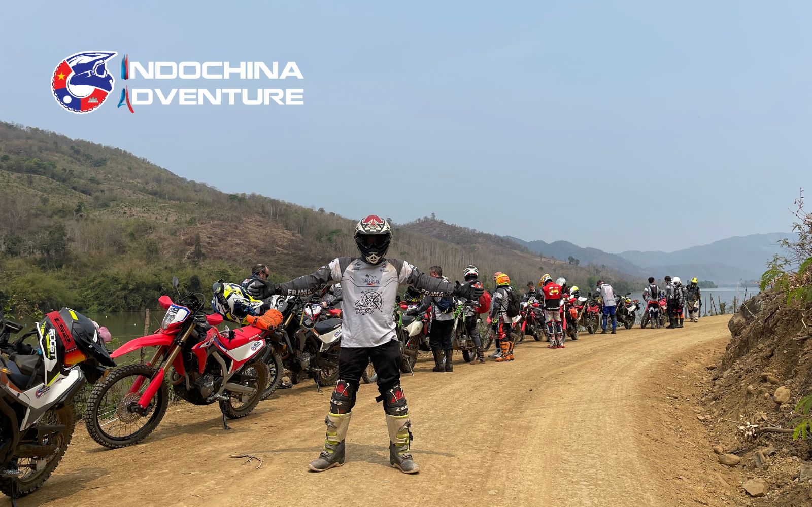 This journey from Vang Vieng to Luang Prabang on a Laos motorbike tour takes you through scenic rural landscapes, lively villages, and winding mountain roads