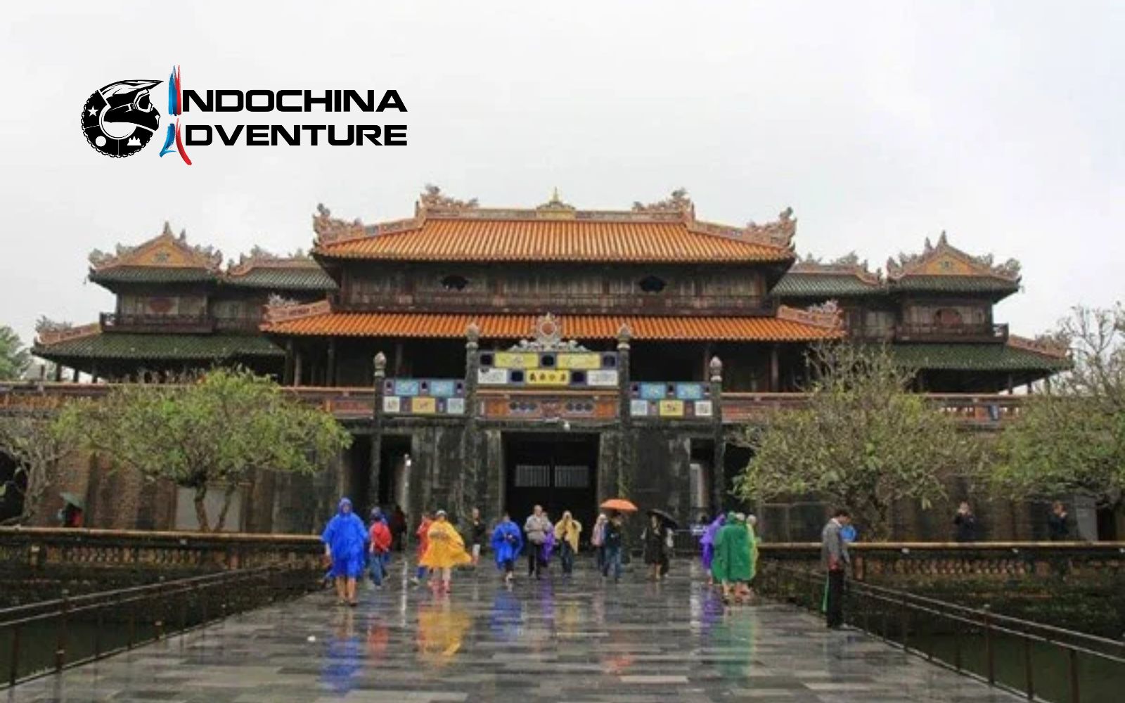 Misty landscape of Hue showing typical rainy season in Hue Vietnam Misty and rainy conditions that shape Hue’s monsoon atmospher
