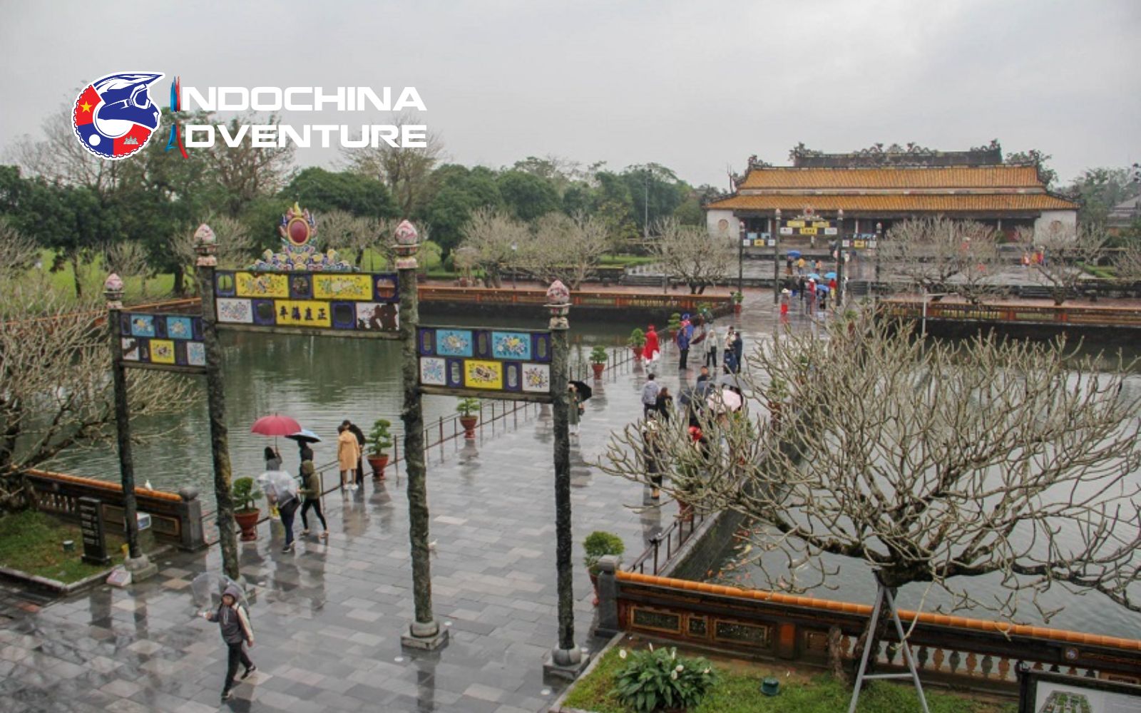 Hue rainy season run from September to December A view of Hue during its typical Hue rainy season months