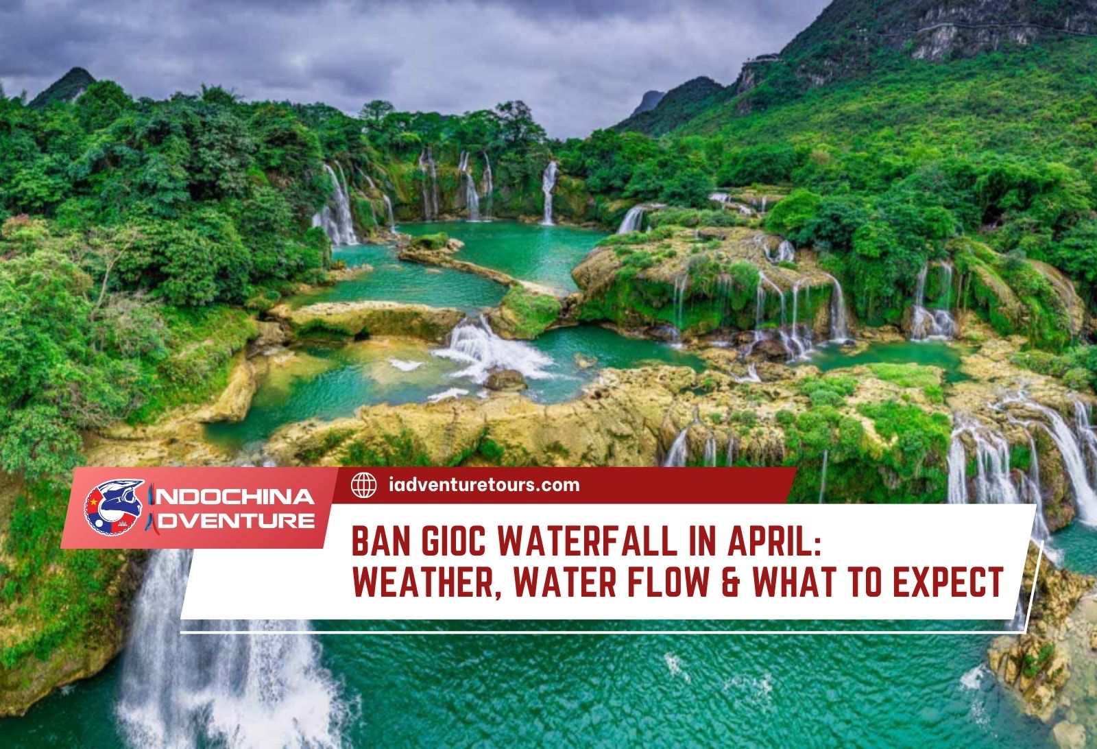 Ban Gioc waterfall in April