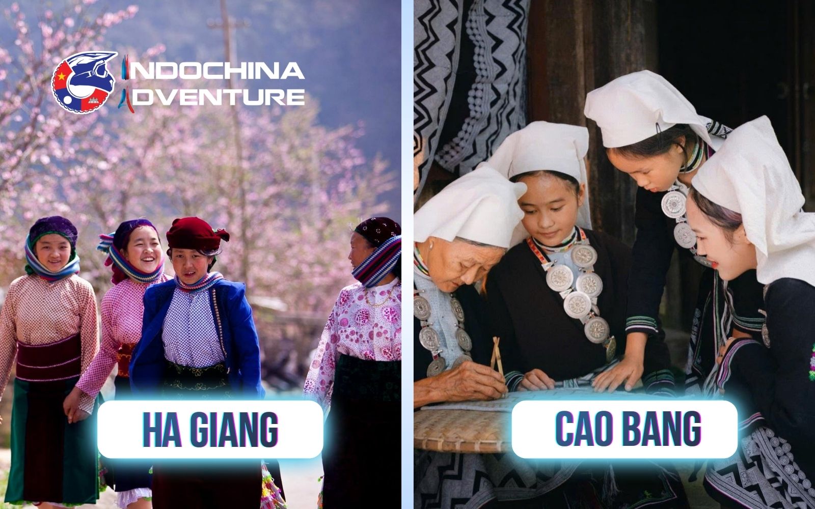 Vibrant social scene and local traditions of the Ha Giang loop vs Cao Bang loop. Vibrant social scene and local traditions of the Ha Giang loop vs Cao Bang loop.