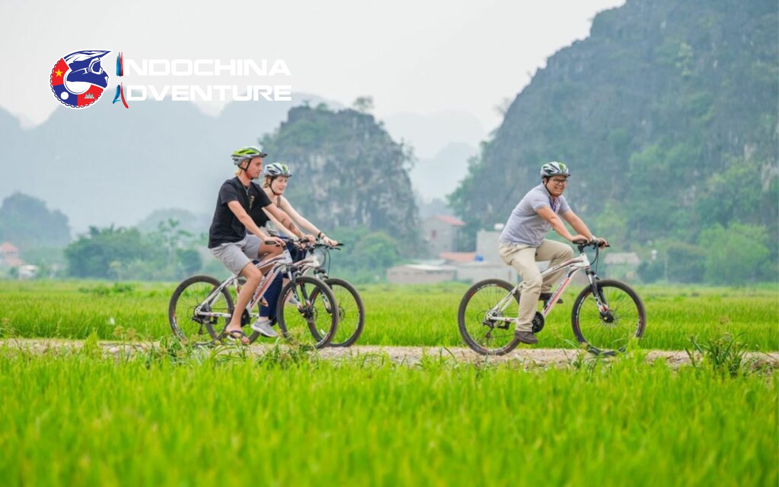 Cycling in countryside